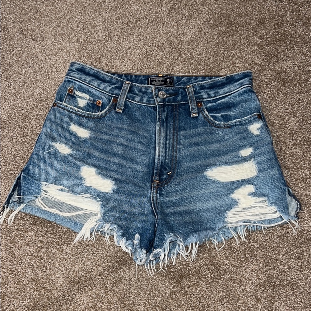 A&F Distressed Denim Shorts